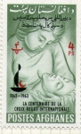 Stamps : Asia : Afghanistan :  centenario cruz roja