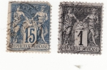 Stamps France -  Personajes