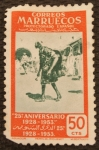 Stamps : Europe : Spain :  25 ANIVERSARIO DE PROTECTORADO DE MARRUECOS, AGUADOR