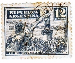 Stamps Argentina -  12 de octubre