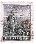 Stamps : America : Argentina :  Agricultor