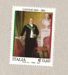 Stamps Italy -  Cavour, político