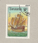 Stamps Tanzania -  Caravela