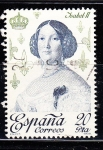 Stamps Spain -  E2502 Isabel II (199)