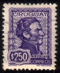 Stamps Uruguay -  ARTIGAS