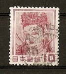 Stamps Japan -  Deesa Kannon - Templo de Nara-Horyuji. Valor sin decimales.