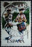 Stamps Spain -  Tambor y Pífano Regimiento de Granada / 1734