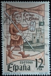 Stamps Spain -  Correo a pie, S. XIV