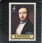 Stamps : Europe : Spain :  2432-CAMPOAMOR  ( F.Madrazo )