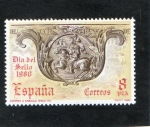 Stamps : Europe : Spain :  2575- DIA DEL SELLO 1980