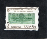 Stamps : Europe : Spain :  2324- BICENTENARIO DE LA CONSTITUCION LO LOS ESTADOS UNIDOS (2)