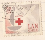 Stamps Chile -  Centenario Cruz Roja Internacional 1863-1963
