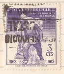 Stamps Chile -  Centenario Cuerpo de Bomberos de Santiago 1863 -1963