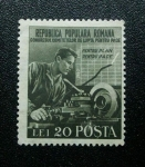 Stamps : Europe : Romania :  Operador y Torno.