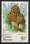 Stamps : Africa : Guinea_Bissau :  SETAS-HONGOS: 1.161.0002,02-Morchella elata -Phil.47739-Dm.985.15-Y&T.345-Mch.847-Sc.635b