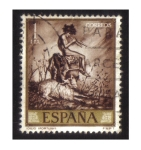 Stamps : Europe : Spain :  (1856) Pintores. Mariano Fortuny Marsal (Idilio)
