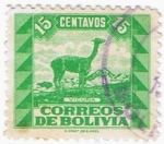 Stamps : America : Bolivia :  VICUÑA