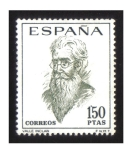 Stamps : Europe : Spain :  (1758) Literatos españoles. Ramón Mª del Valle Inclán