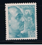 Stamps Spain -  Edifil  1050  Cid y General Franco.  
