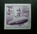 Stamps : Europe : Hungary :  Ferdinand Von Zeppelin.