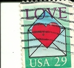 Stamps : America : United_States :  Love -Amor