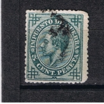 Stamps Europe - Spain -  Edifil  183  Alfonso XII. Sellos de impuesto de guerra.  