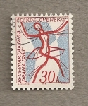 Stamps Europe - Czechoslovakia -  Bailarina estilizada