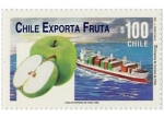Stamps Chile -   “CHILE EXPORTA FRUTA”