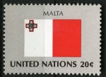 Stamps ONU -  Bandera, Malta