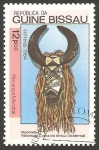 Stamps Guinea Bissau -  295 D - arte africano, máscara
