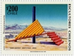 Stamps Chile -  “ESCULTORES CHILENOS”