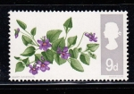 Stamps United Kingdom -  flores