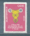 Stamps : America : Guatemala :  Dia Mundial de las Telecomunicaciones y Salud