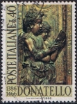 Stamps Italy -  5º CENT. DE LA MUERTE DEL ESCULTOR DONATELLO