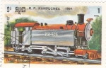 Stamps Cambodia -  ferrocarriles de vapor