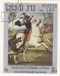 Stamps Laos -  500 Aniv.nac.de Rafael