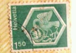 Stamps Switzerland -  Architecture and handicrafts helvetia