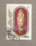 Stamps Russia -  Cabeza de una diosa