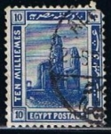 Stamps Egypt -  Scott  55  Colosos de Tebas