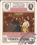 Stamps Yemen -  papa  Pablo VI  en Jerusalem