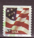 Stamps America - United States -  Bandera