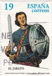 Stamps Spain -  comics,personajes de tebeos- el jabato