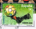 Stamps Spain -  Edifil  SH 4429  Selección Española de Fútbol campeona de Europa 2008.  