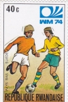 Stamps Rwanda -  Mundial de futbol-Munich 74