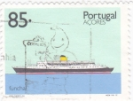 Stamps Portugal -  Açores-Funchal barcos