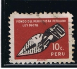 Stamps Peru -  Fondo del periodista Peruano