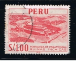 Stamps Peru -  Fortaleza de Paramonga.  Ruinas Incas.