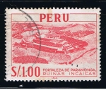 Stamps Peru -  Fortaleza de Paramonga.  Ruinas Incas.