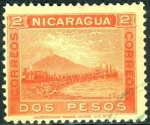 Stamps : America : Nicaragua :  Momotombo 1900