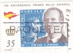 Stamps Spain -  150 aniversario primer sello español